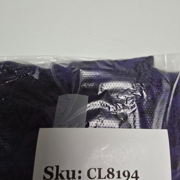 Habitat Top Womens Small‎ Purple Floral 3/4 Sleeve Asymmetrical Royal Church - Picture 12 of 13